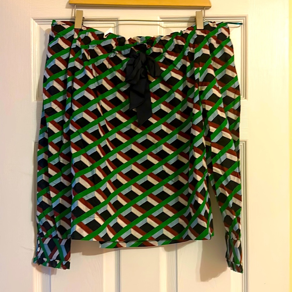 NWT JCrew off the shoulder shirt